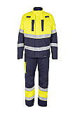 Nehořlavá antistatická pracovní blůza GOODPRO JAKUB Hi-Vis, žlutá/navy blue