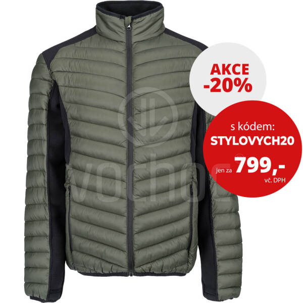 Pánská zateplená bunda L-SURE WALSH, olivová