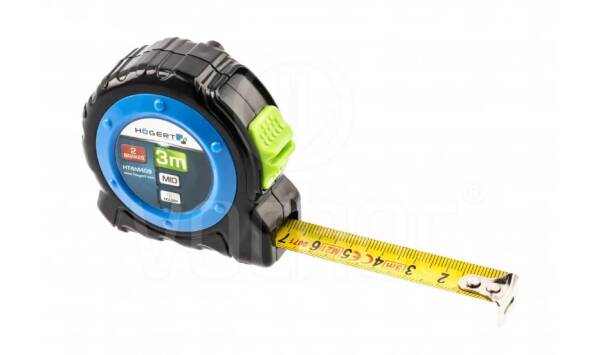 Svinovací metr Högert - délka 3m 16 mm, ocelový