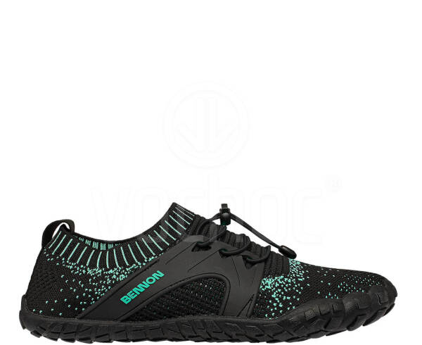 Lehká treková obuv BNN BOSKY TRQ/BLACK BAREFOOT, černá/zelená