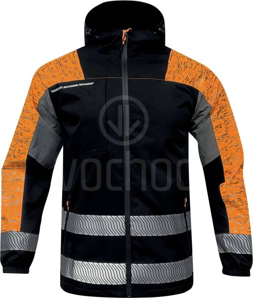 Zateplená bunda SAKOYA, oranžová/černá