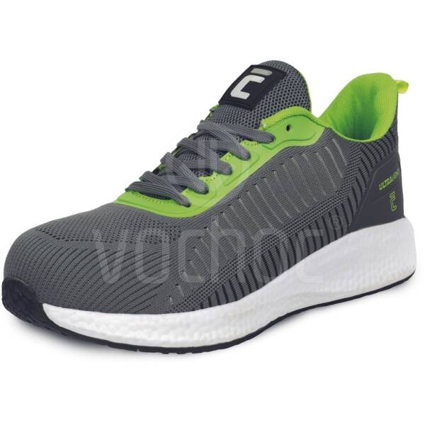 Bezpečnostní polobotka CERVA ULTRALIGHT MF ESD S1 SR, šedá/bílá