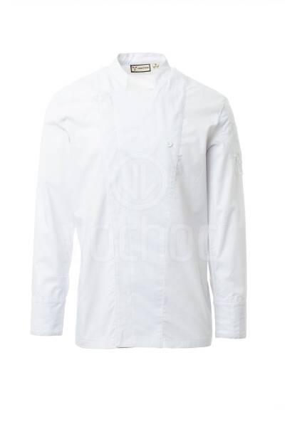 Kuchařský rondon STARRED MESH (lycra), bílá