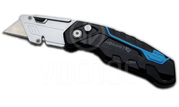 Nastavitelný bezpečnostní nůž s lichoběžníkovou čepelí