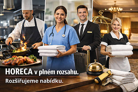 Komplexní nabídka oděvů pro HORECA - hotely, restaurace a catering.