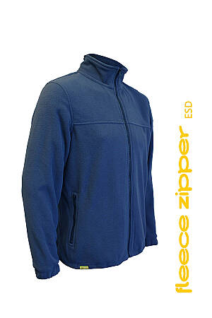 Pracovní mikina CHAMEO FLEECE ZIPPER ESD, navy