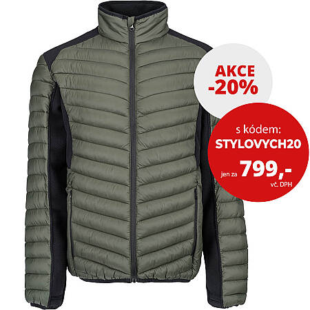 Pánská zateplená bunda L-SURE WALSH, olivová