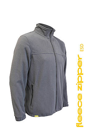 Pracovní mikina CHAMEO FLEECE ZIPPER ESD, šedá