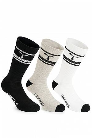 Pánské pracovní vysoké ponožky PAYPER MAGIC (3 páry)