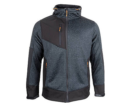 Volnočasová mikina s kožešinou Bennon NORTOS SWEATSHIRT, šedá/černá