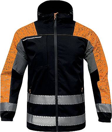 Zateplená bunda SAKOYA, oranžová/černá