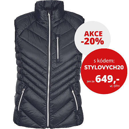 Dámská zateplená vesta L-SURE SYLVIA LADY, černá